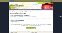 Desktop Screenshot of davischiropractor.net